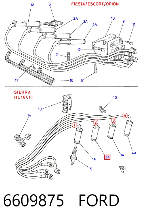 Дроти запалювання Bosch B047 ціна, від 9.11 USD