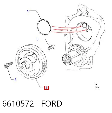 6610572 Ford Масляний насос двигуна