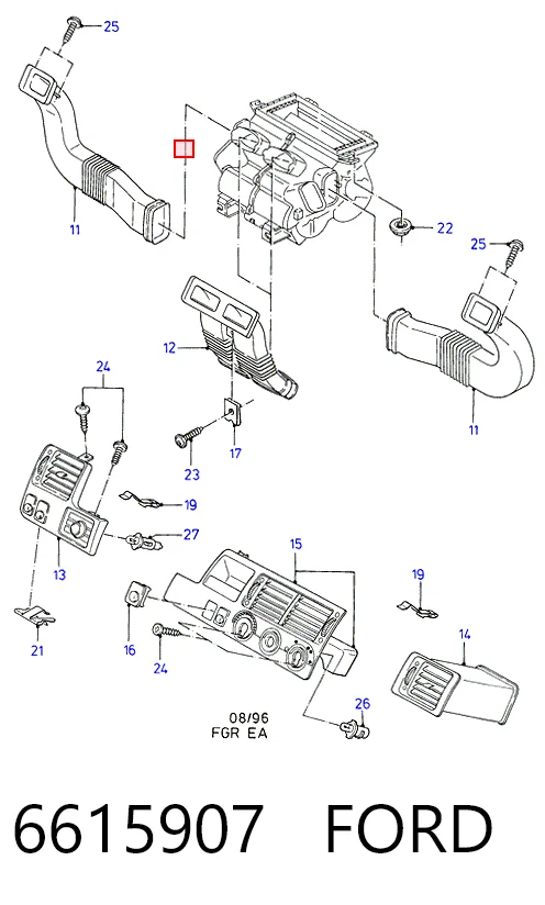 Купити Вентилятора пічки Ford Escort V GAL