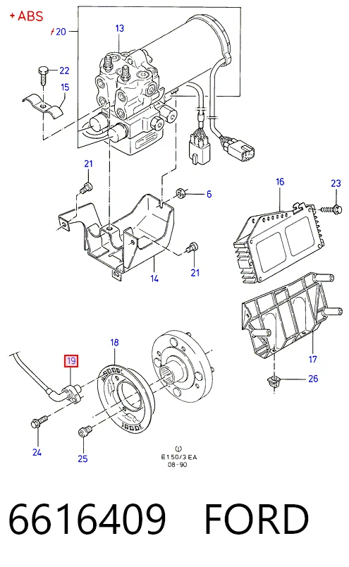 Купити Датчик АБС передній Ford Escort V GAL