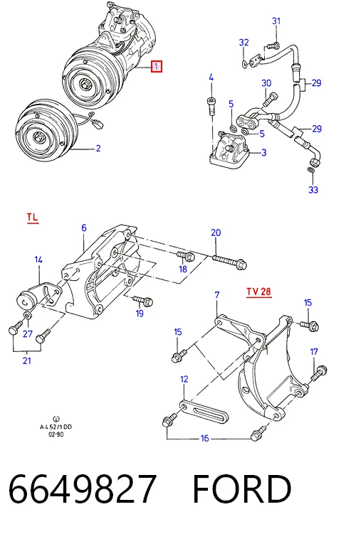  Компресор кондиціонера Ford Granada 