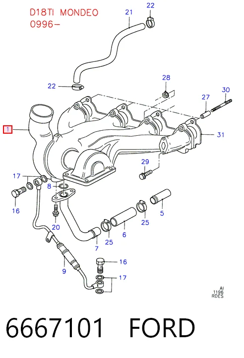Турбонаддув на Ford Sierra II GBC,GBG