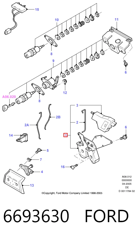 Амортизатор кришки багажника Ford Scorpio II