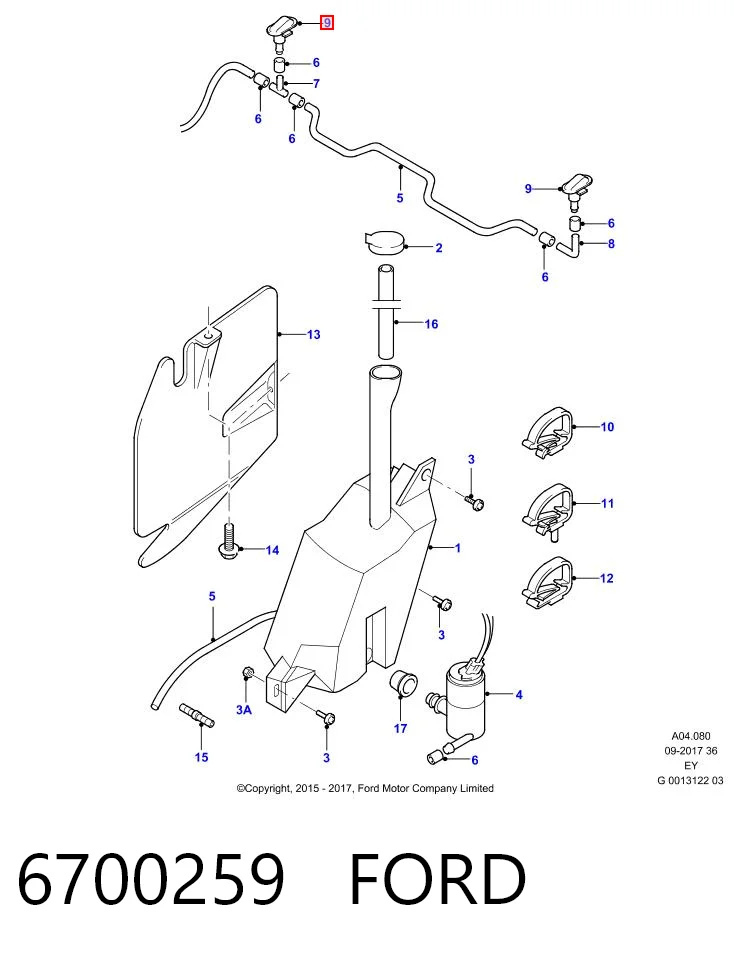 Купити Форсунка омивача Ford Transit IV E