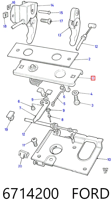 Купити Замок капота Ford Transit IV T