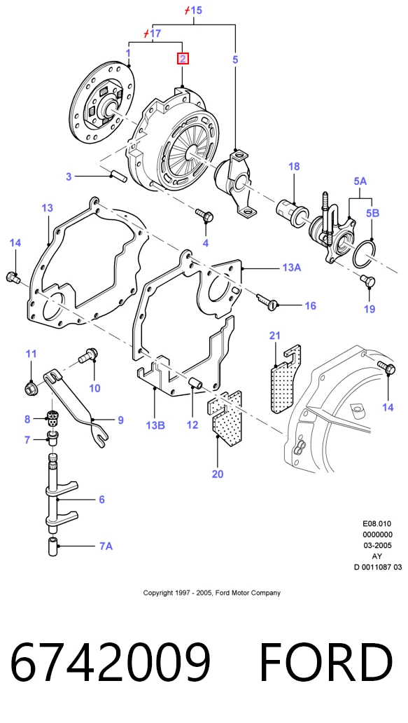 Купити Корзина зчеплення Ford Escort VII GAL, AAL, ABL