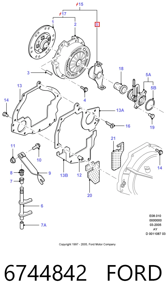 Вижимний підшипник Ford Mondeo I хетчбек (GBP) (1993 - 1996) ціна, від 16.83 USD