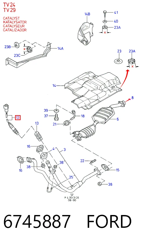 97062292 General Motors Датчик кисню