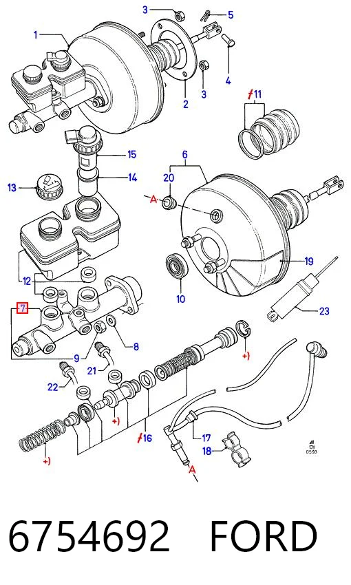 Циліндр головний гальма (Гідротормоз) Polcar LM23906 ціна, від 36.74 USD