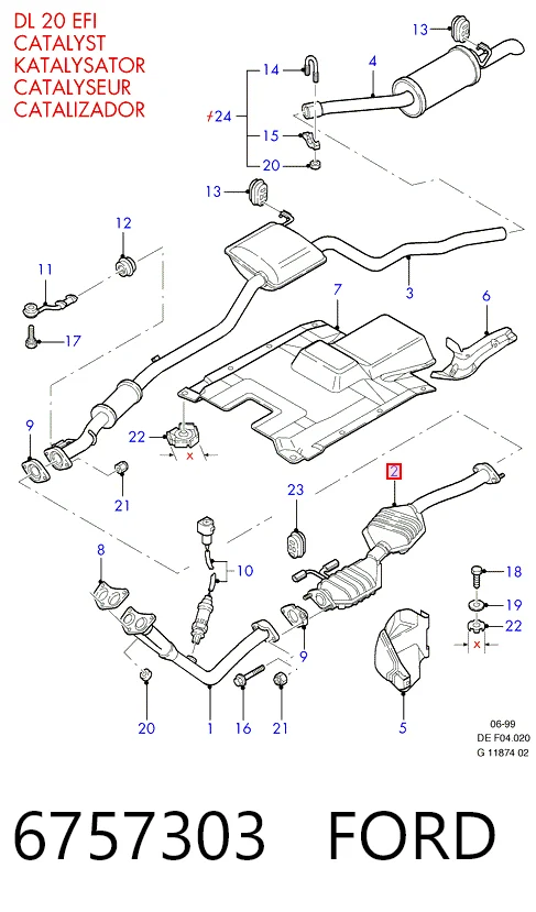 Купити Каталізатор Ford Scorpio I GAE, GGE