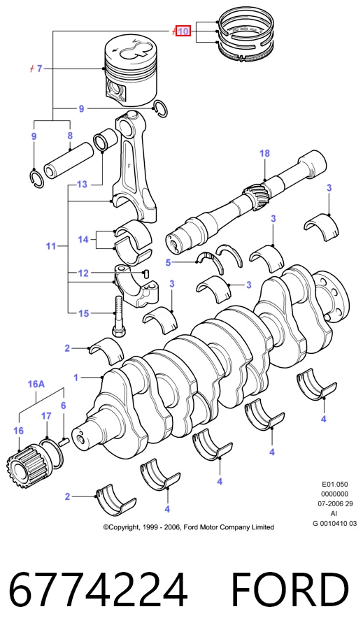 Поршні і шатуни SM 792132004 ціна, від 102.78 USD