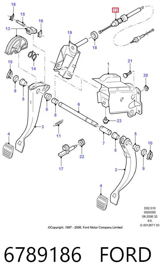 Купити Трос зчеплення Ford Escort VII GAL, ANL