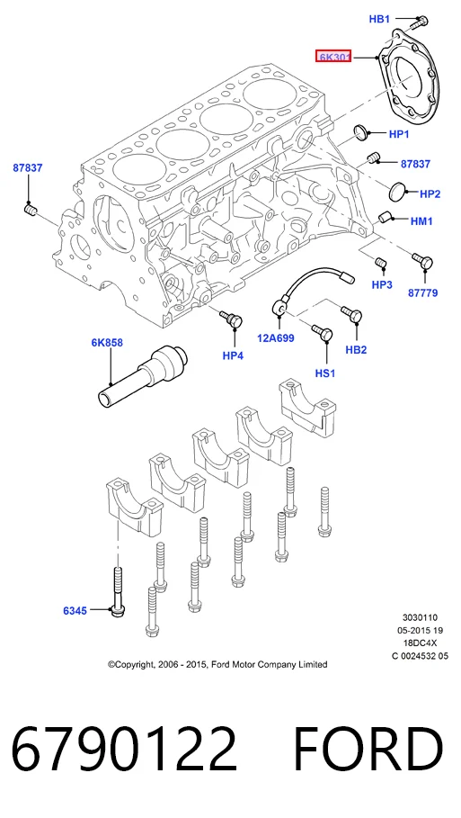Сальник колінвала задній ES1163 DP Group