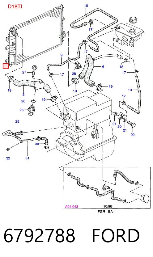 Купити Радіатор Ford Escort VI GAL