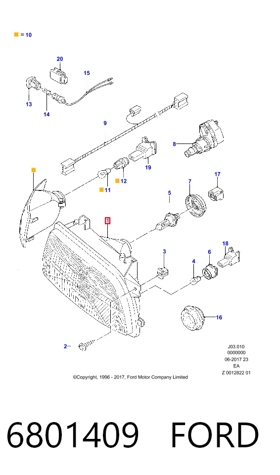 Купити Фара ліва Ford Escort V GAL