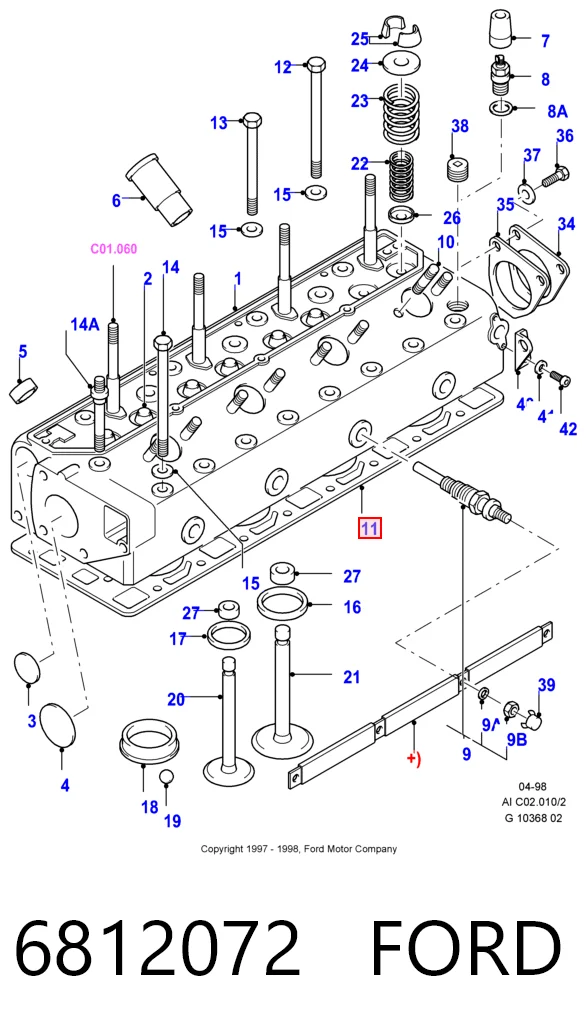 Купити Прокладка ГБЦ Ford Sierra II GBG, GB4