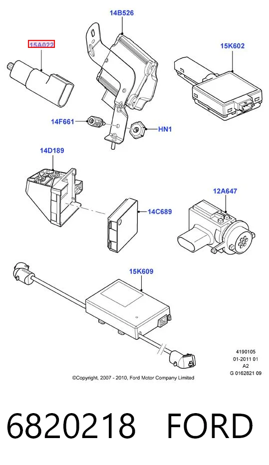 6820218 Ford Датчик температури навколишнього середовища