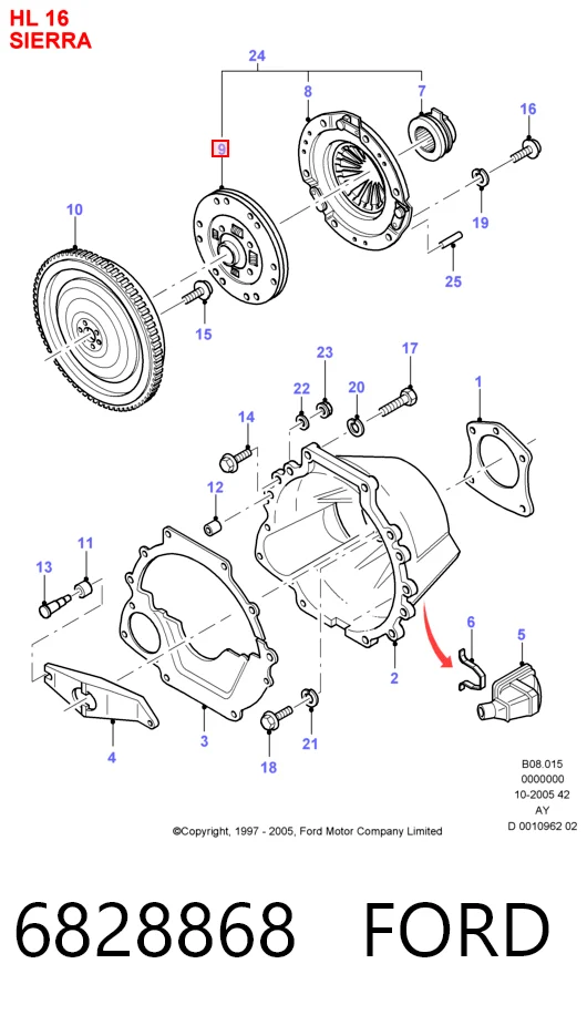 Купити Диск зчеплення Ford Scorpio II GFR, GGR