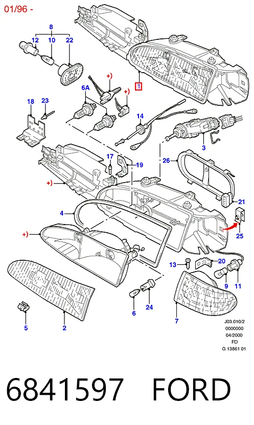 Купити Фара права Ford Mondeo I GBP