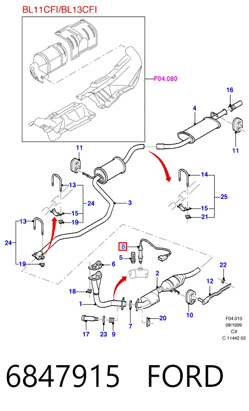 Купити Лямбда-зонд Ford Escort VII GAL, ANL