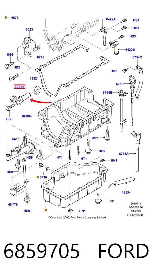 6859705 Ford ДПКВ