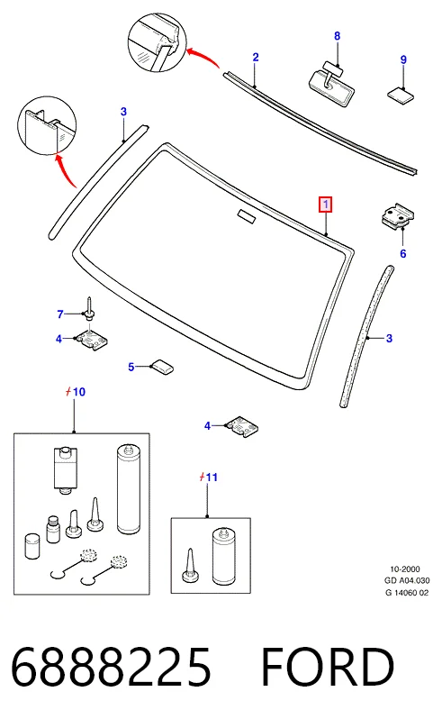 Купити Лобове скло Ford Mondeo I GBP