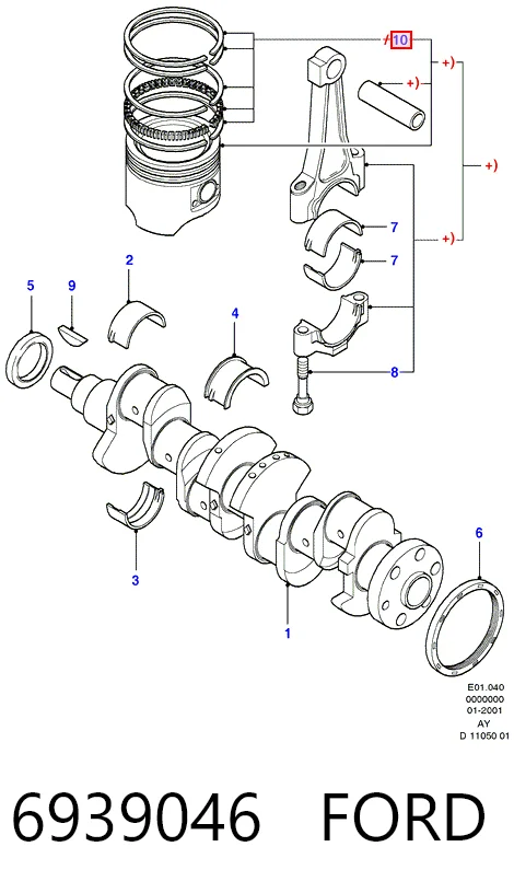 Купити FRFR10210200 Freccia Кільця поршневі на 1 циліндр, STD.
