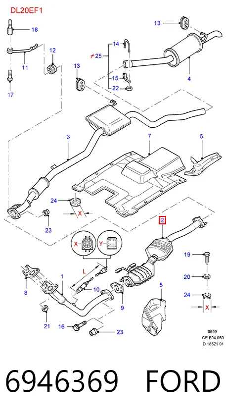  Каталізатор Ford Scorpio 1