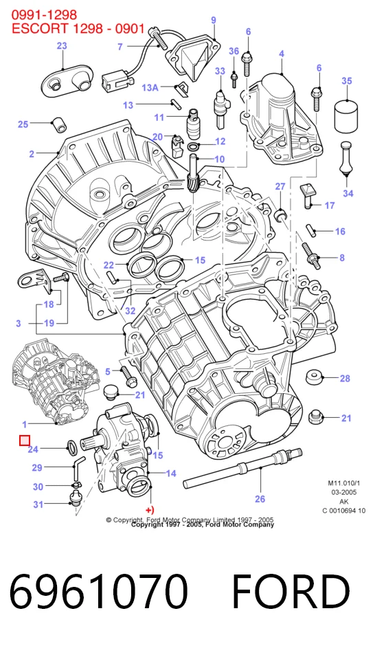 КПП в зборі Ford Escort VI
