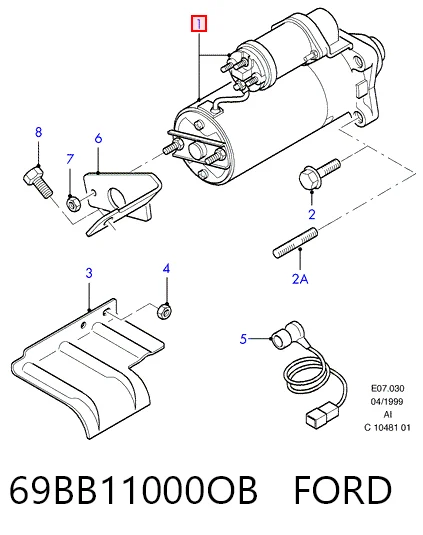 Стартер Ford Sierra II седан (GBG, GB4) (1987 - 1993) ціна, від 73.36 USD