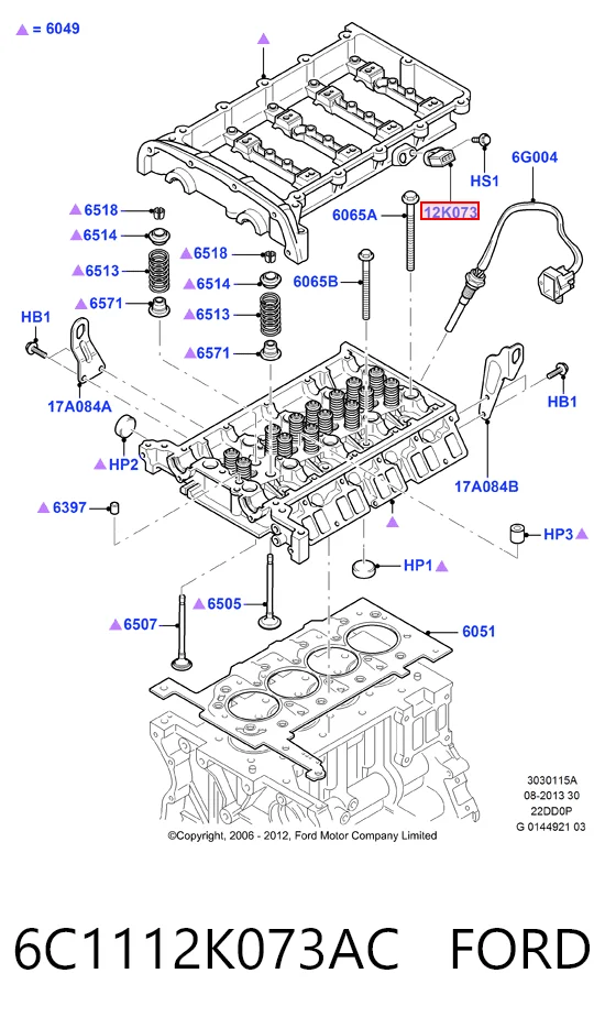 6C1112K073AC Ford Датчик розподільного вала