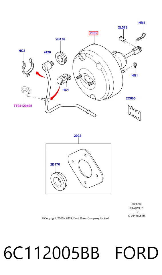 BS2335 DP Group Підсилювач гальм вакуумний