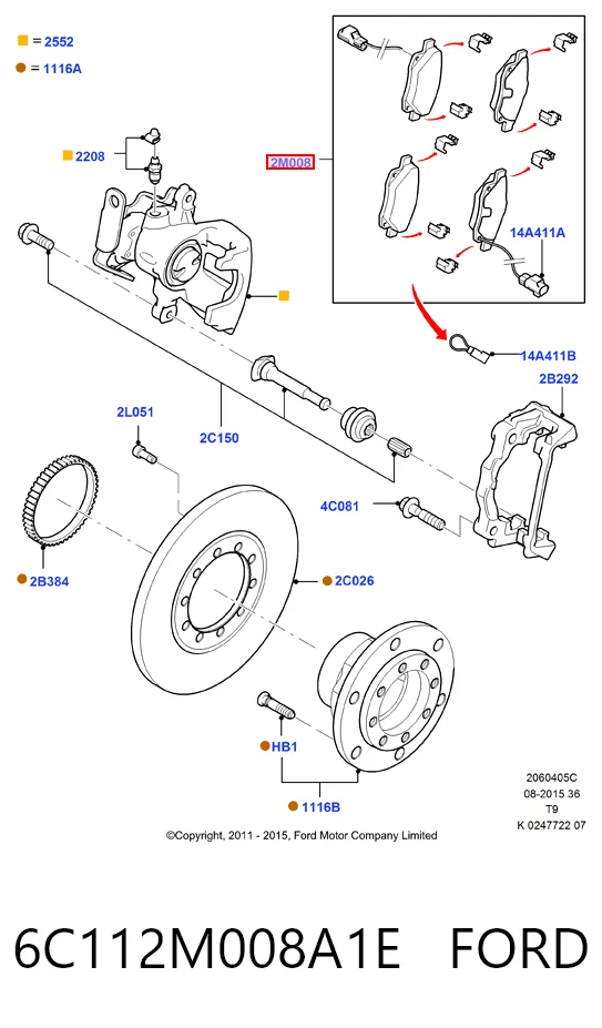 6C112M008A1E Ford