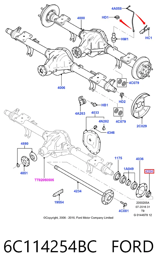 STD402 Standart Гайка маточини задньої