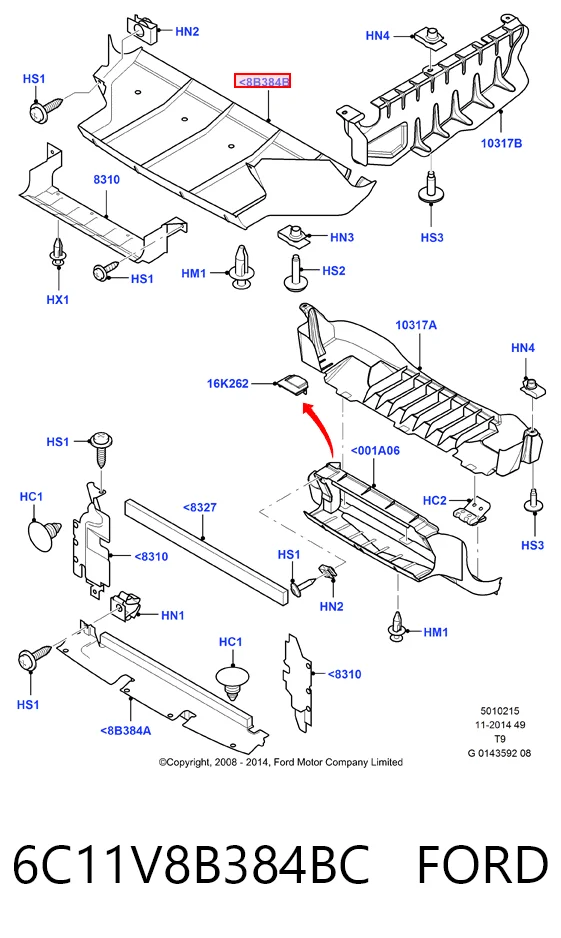 Захист піддона двигуна на Ford Transit VI V347/8
