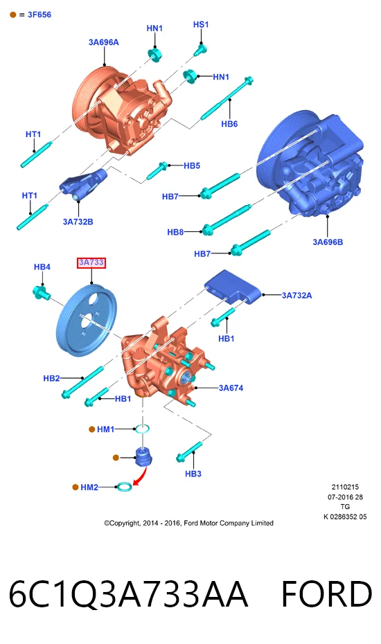 LCC9214 LCC Шків насоса ГПК