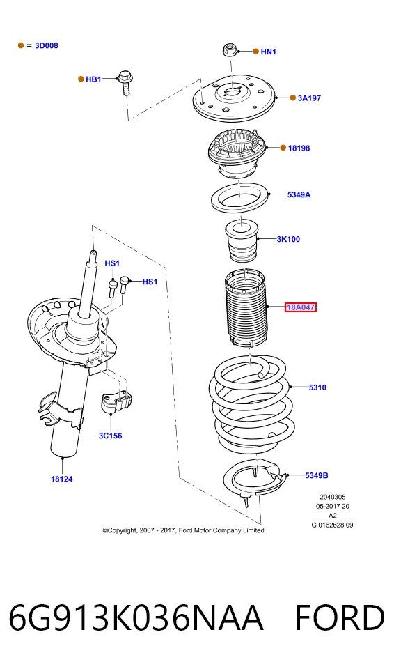 Пильник амортизатора переднього LR073344LR Britpart