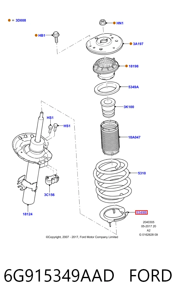 Проставка (гумове кільце) пружини передньої, нижня 72437211 Pro-parts