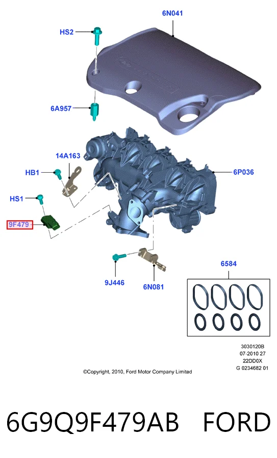 Купити 9649396580 Ferrari Датчик тиску палива