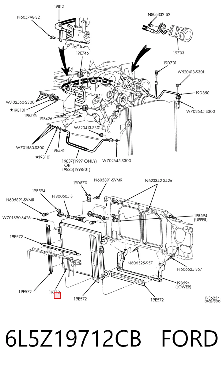 Конденсатор кондиціонера Ford Explorer позашляховик (U2) (1994 - 2002) ціна, від 401.19 USD