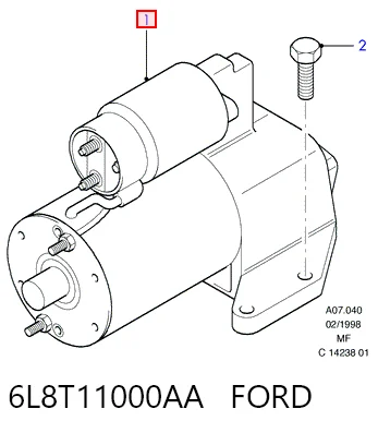 6L8T11000AA Ford Стартер двигуна