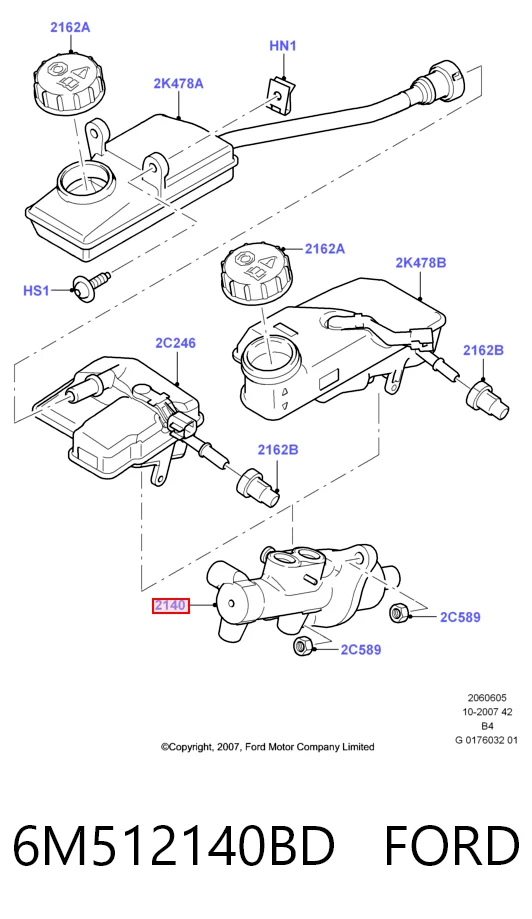 0986481136 Bosch Циліндр гальмівний, головний