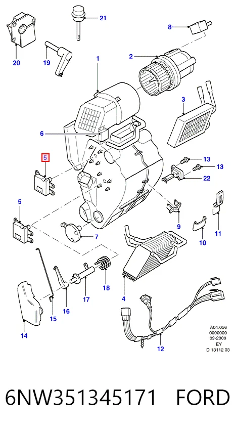 Двигун заслінки печі Ford Transit V автобус (V184/5) (2000 - 2006) ціна, від 56.52 USD
