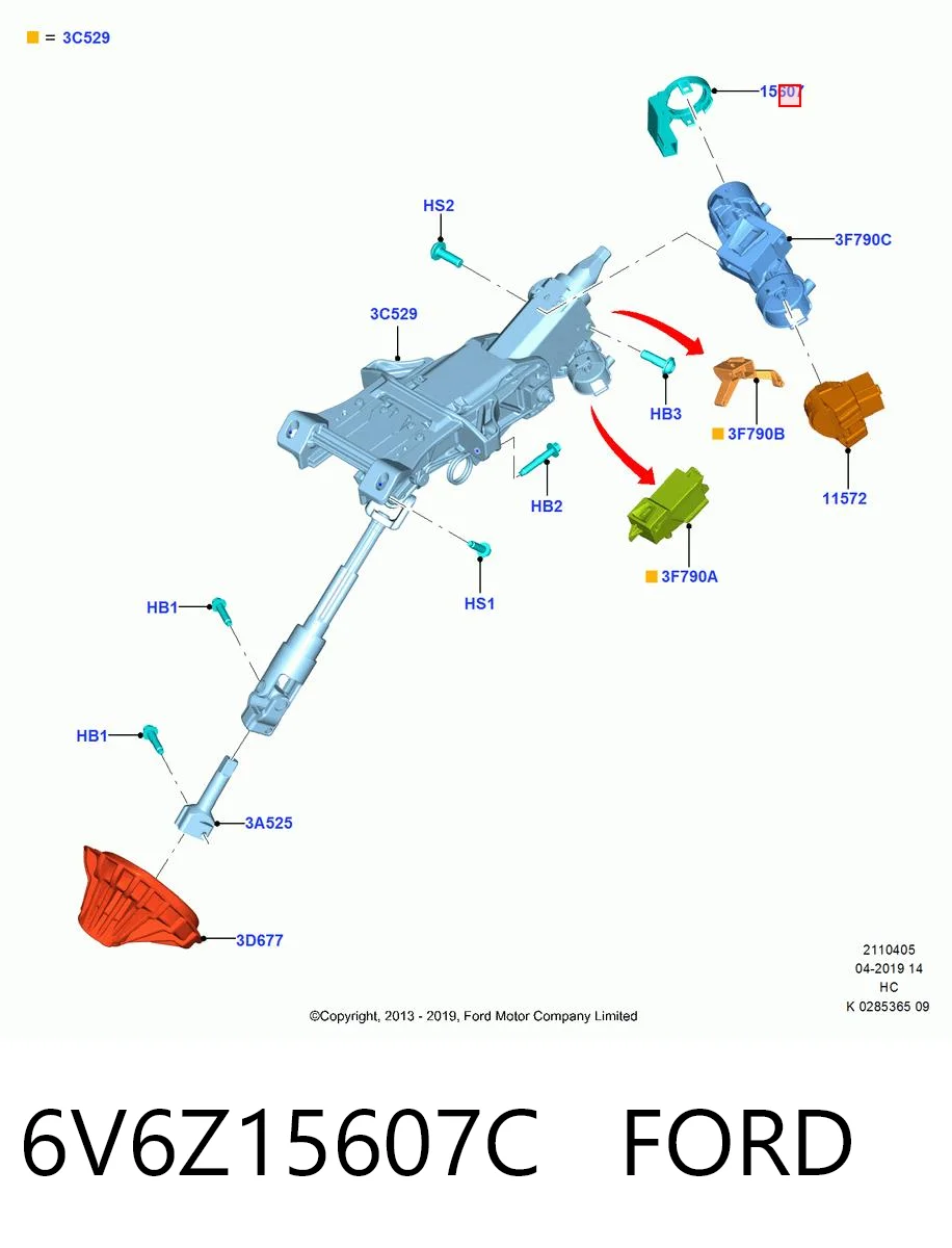 6V6Z15607C Ford 