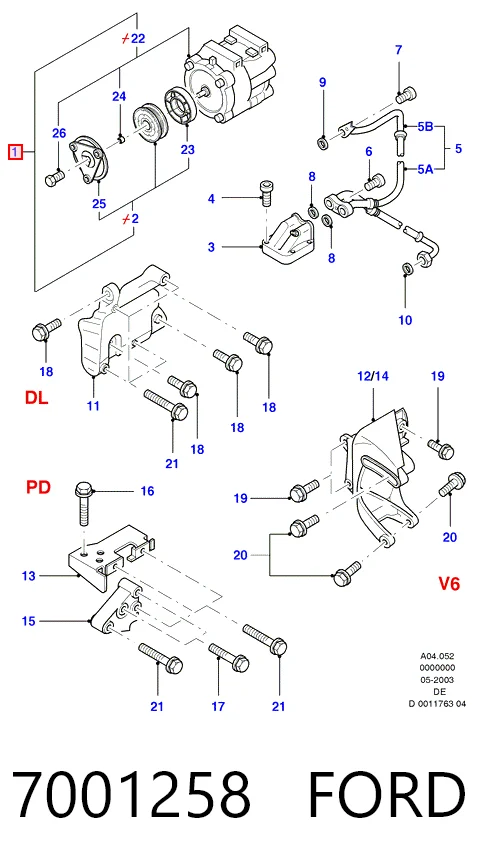 Компресор системи кондиціювання Bosch 1986AD1192 ціна, від 112.74 USD