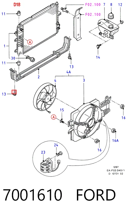 Датчик температури радіатора Ford Escort CLASSIC хетчбек (AAL, ABL) (1998 - 2000) ціна, від 7.60 USD