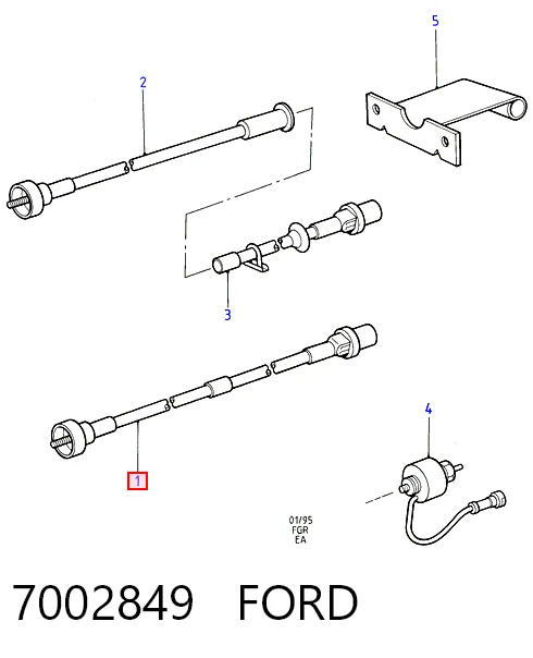 Купити Трос спідометра Ford Escort V GAL