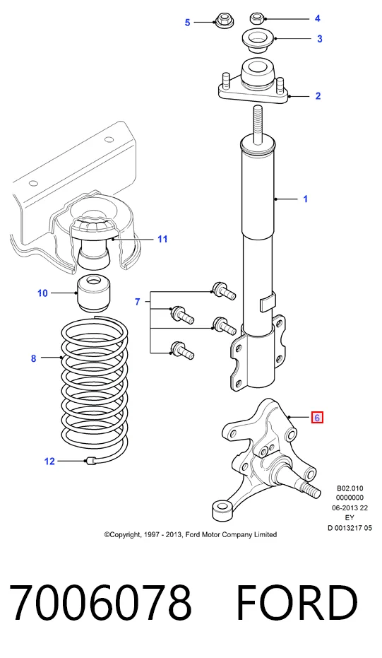 HMP92VB3108AF Hmpx Цапфа передня ліва