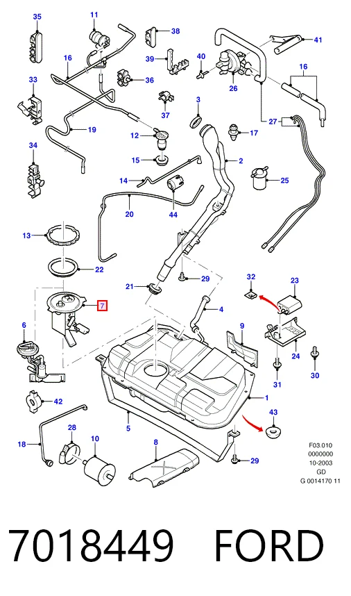  Бензонасос Ford Mondeo 1