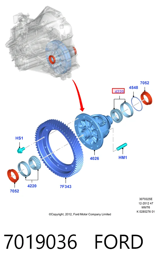 Підшипник КПП Ford Escort V хетчбек (GAL) (1990 - 1992) ціна, від 26.43 USD